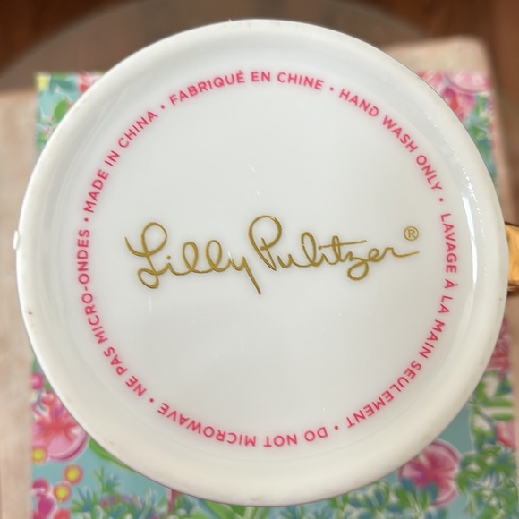 Lilly Pulitzer Seasalt Blue “Fruity Flamingo”Mug  - New - Picture 8 of 10